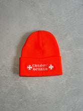 Load image into Gallery viewer, Chrome Hearts Orange Logo Beanie