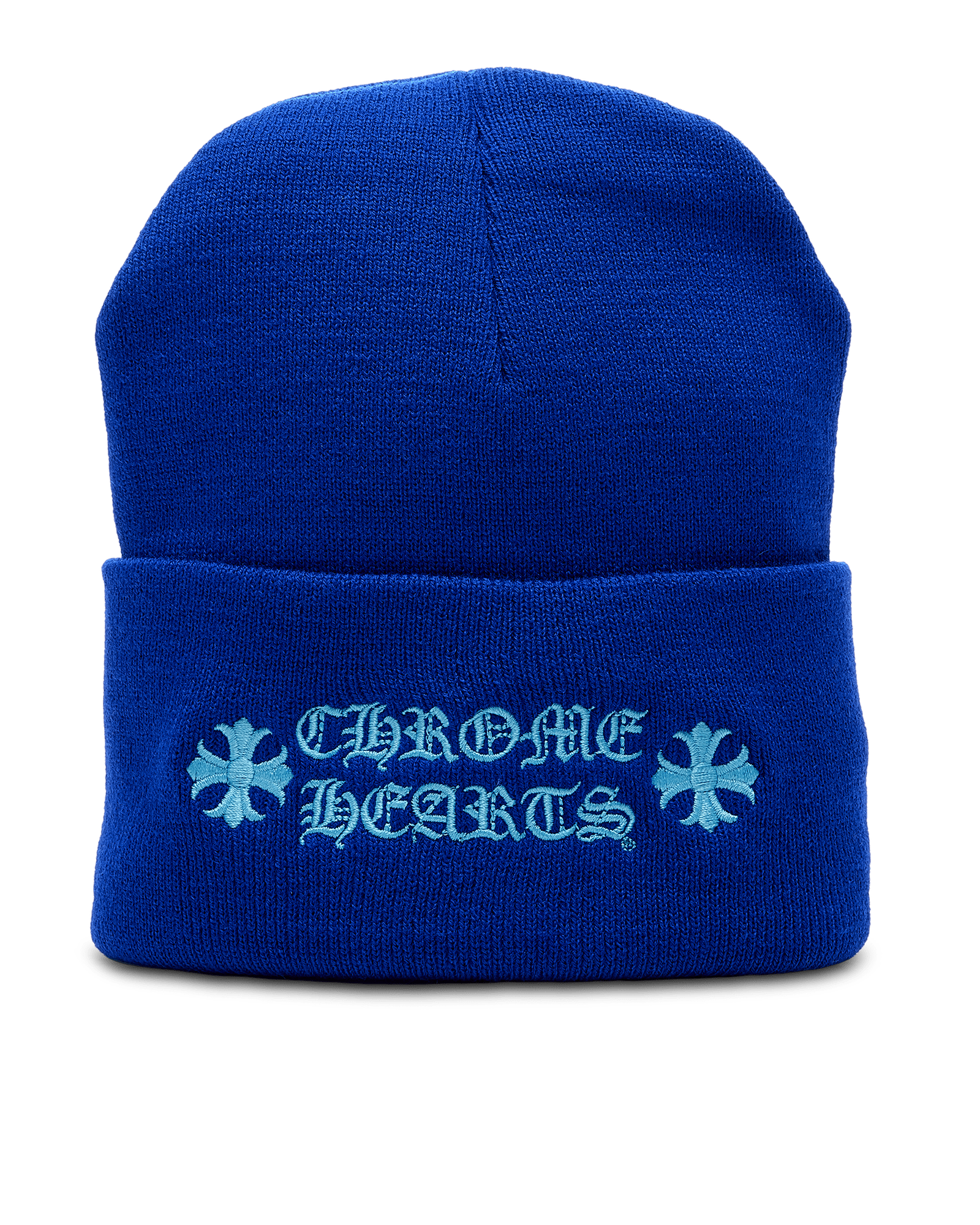 Chrome Hearts Blue Logo Beanie - MustHype