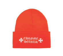 Load image into Gallery viewer, Chrome Hearts Orange Logo Beanie