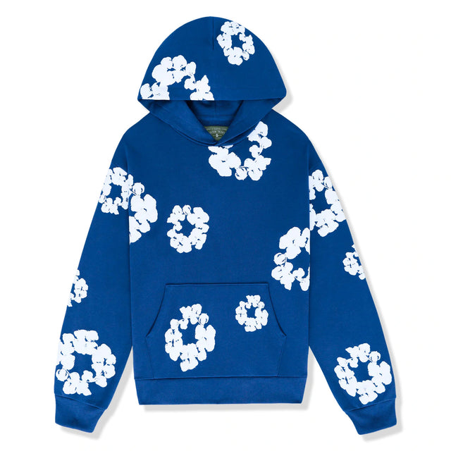 Denim Tears Cotton Wreath Hoodie Blue
