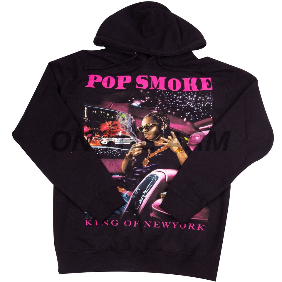 Pop Smoke x Vlone King Of NY Hoodie Black