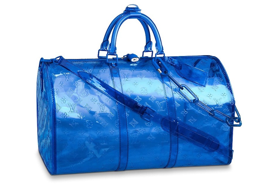 Louis Vuitton Keepall Bandouliere Monogram 50 Blue