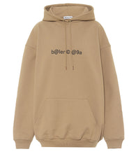 Load image into Gallery viewer, Balenciaga Embroidered Paris Logo Hoodie